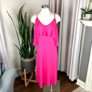 Rachel Pally Hot Pink Jersey Midi Dress XS NWT